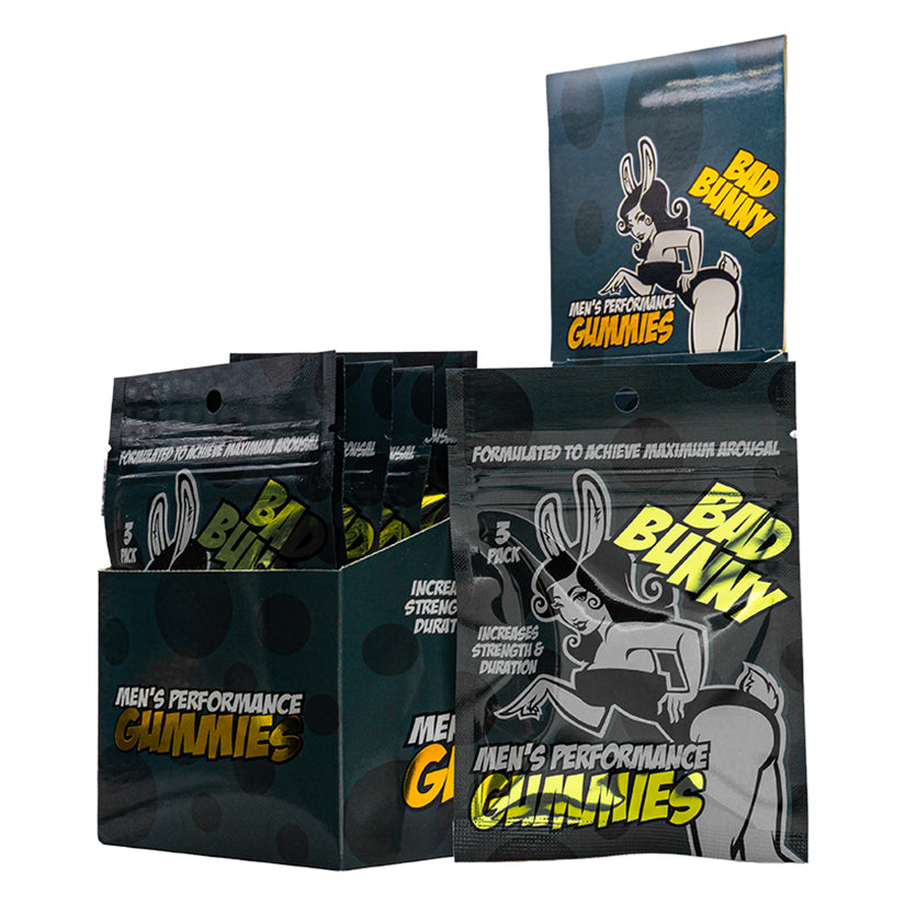 Bad Bunny Male Gummies – Natural Male Enhancement Gummies (Display of 24)