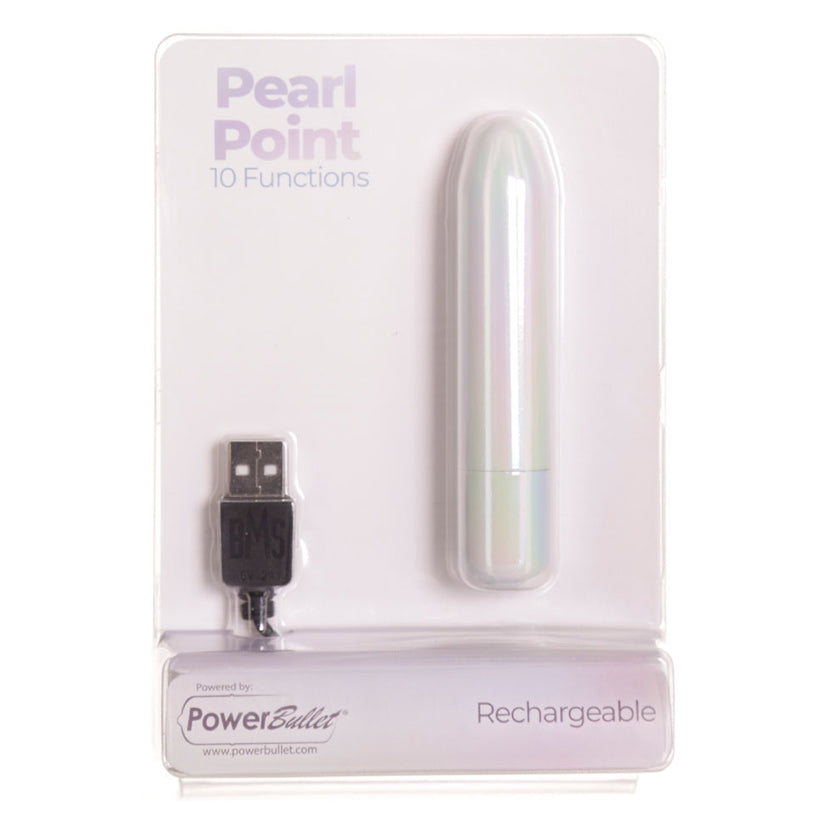 PowerBullet Pearl Point Bullet – Pearlescent | Discreet Precision Vibrator