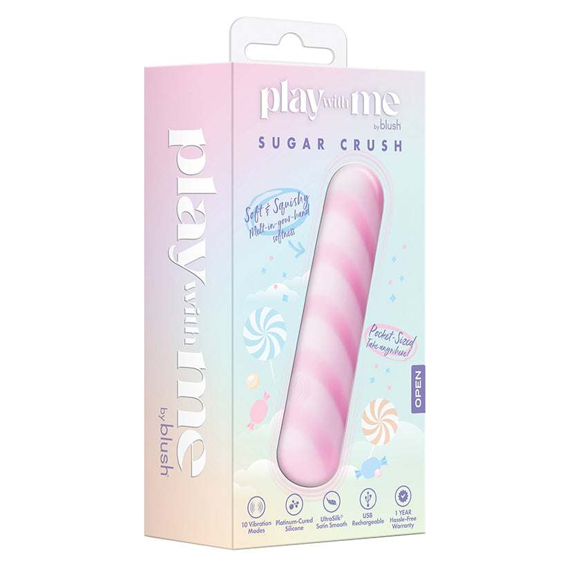 Play With Me Sugar Crush - Pink Bullet Vibrator | 10 Speeds | USB Rechargeable