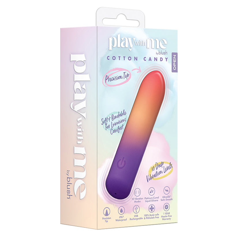 Blush Cotton Candy Bullet Vibrator – Soft Silicone & Discreet Power