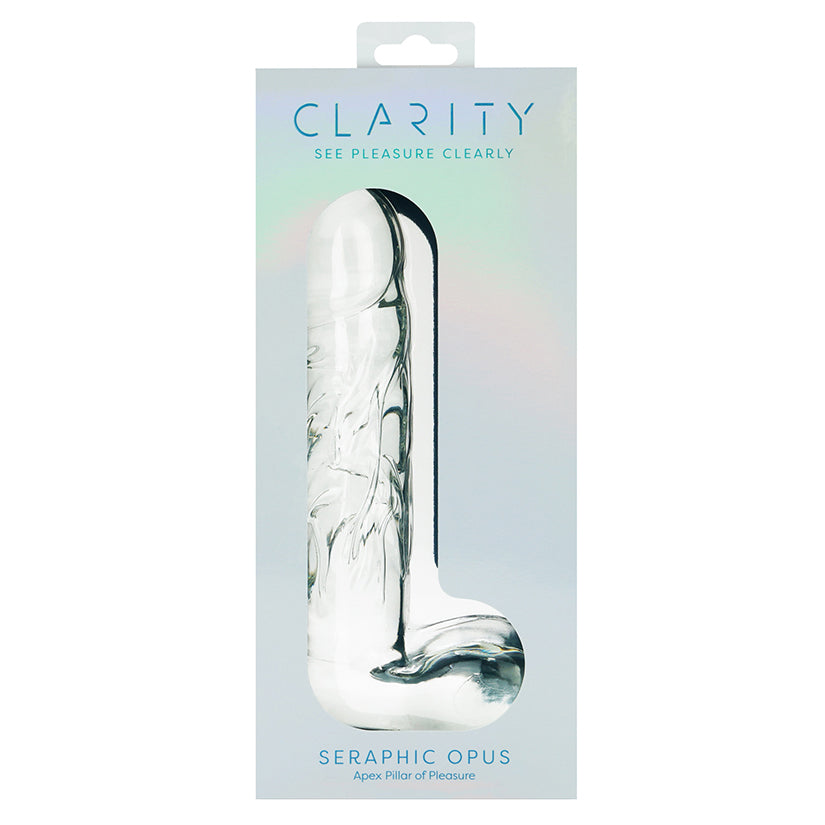 Clarity Glass Dildo Seraphic Opus sculpted glass pleasure wand