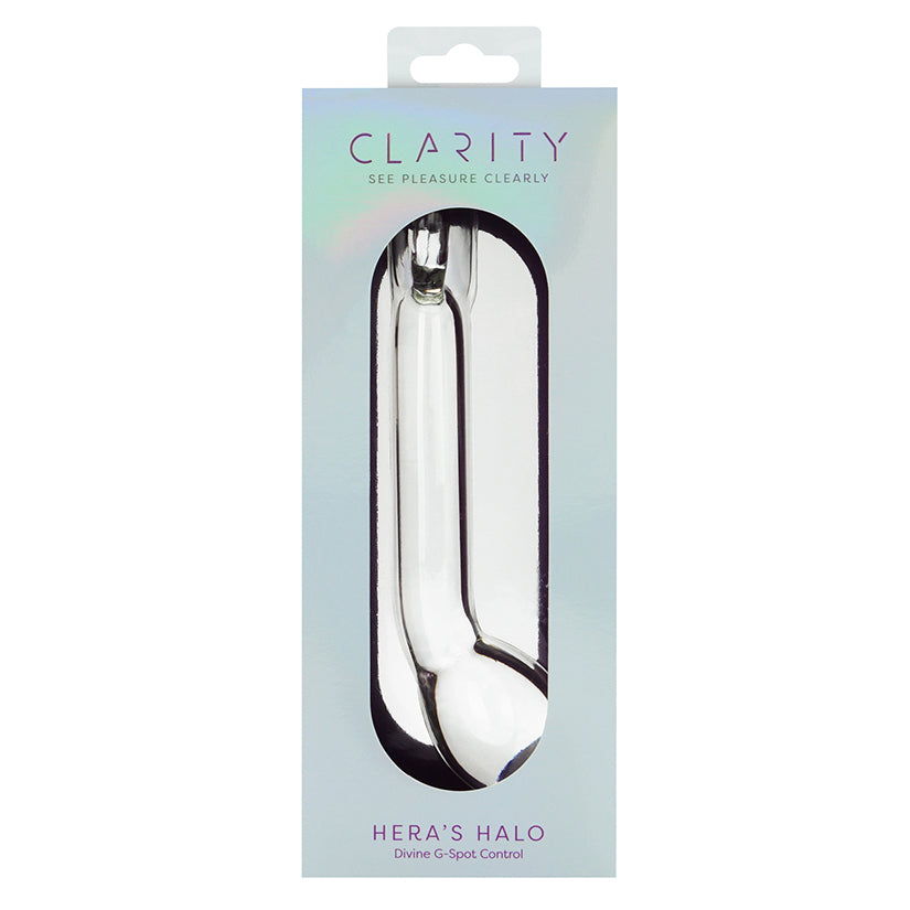 Clarity glass dildo Hera's Halo smooth glass toy