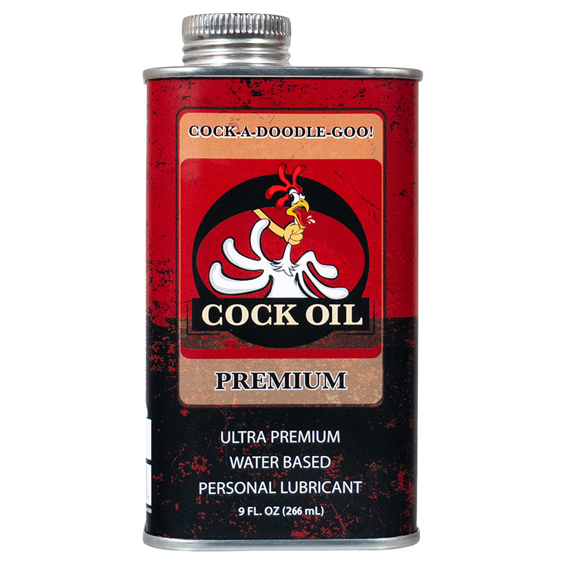 Cock Oil water-based lubricant 9 oz metal can