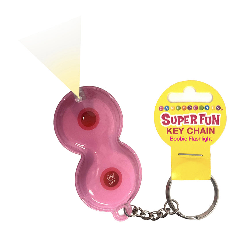 Super Fun Boobie Flashlight Keychain keychain