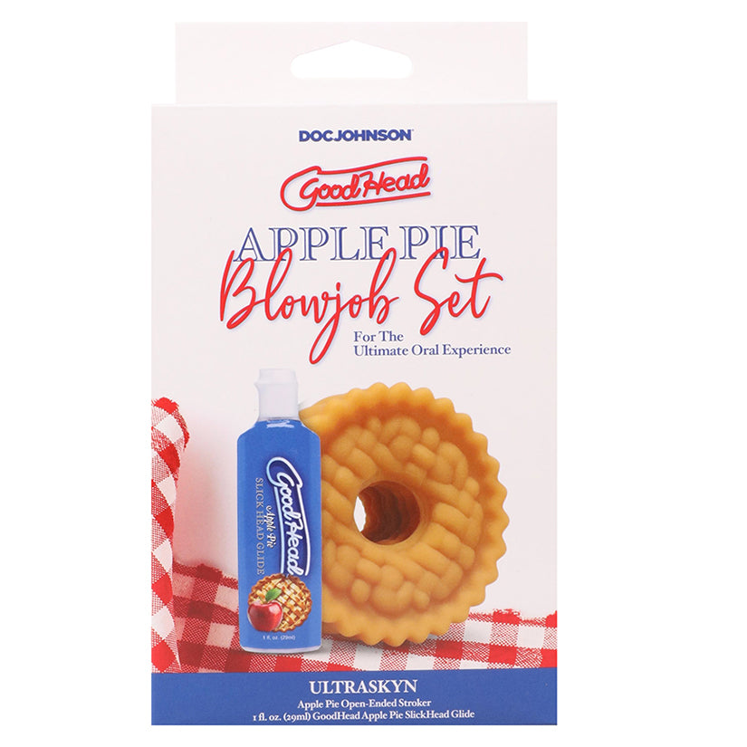 GoodHead Apple Pie Blowjob Set, flavored oral pleasure enhancement kit with apple pie theme