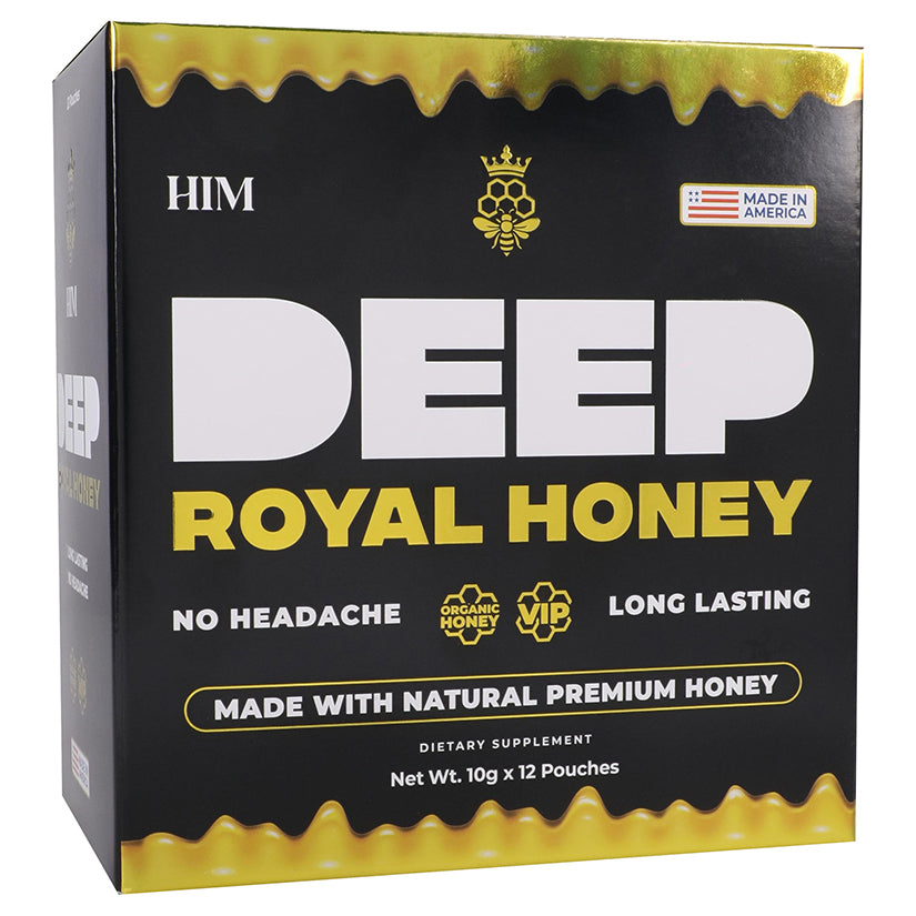 Deep Royal Honey For Him delivers strong visual retail presentation, premium intimacy positioning, and excellent impulse-purchase appeal compared to generic honey enhancement products.