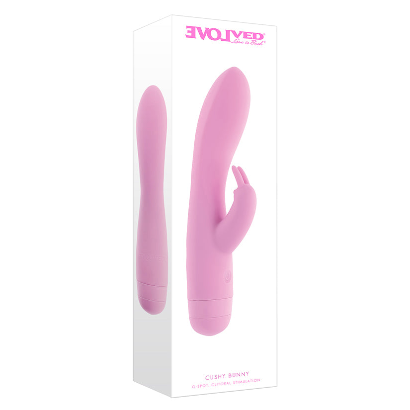Evolved Cushy Bunny Super-Soft Silicone Rabbit Vibrator EN7289-2
