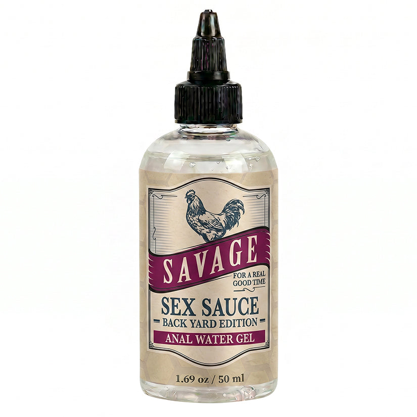 Savage Sex Sauce Backyard Edition 1.69oz anal gel bottle
