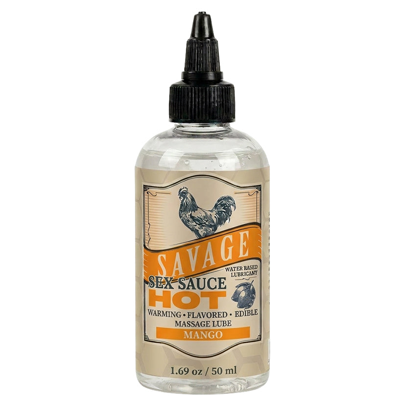 Savage Sex Sauce Hot Mango 1.69oz bottle