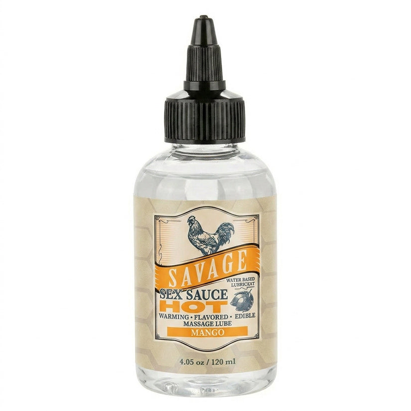 Savage Sex Sauce Hot Mango 4.05oz bottle