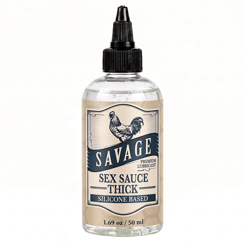 Savage Sex Sauce Thick 1.69oz silicone personal lubricant bottle