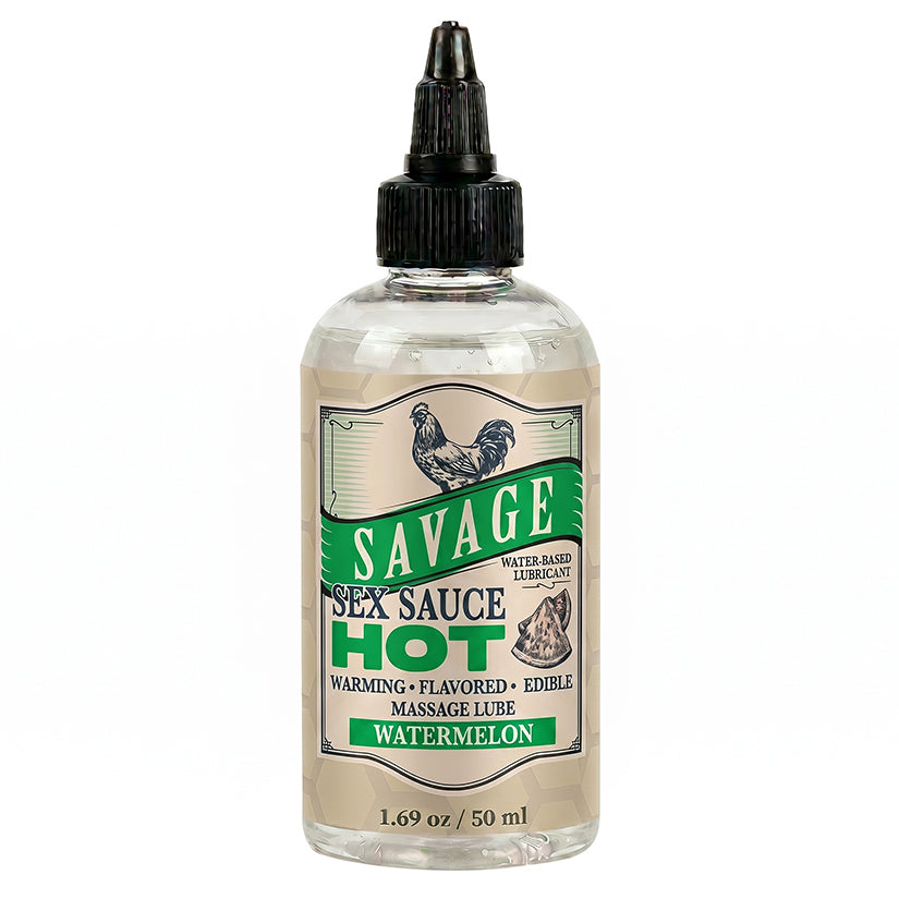 Savage Sex Sauce Hot Watermelon 1.69oz bottle