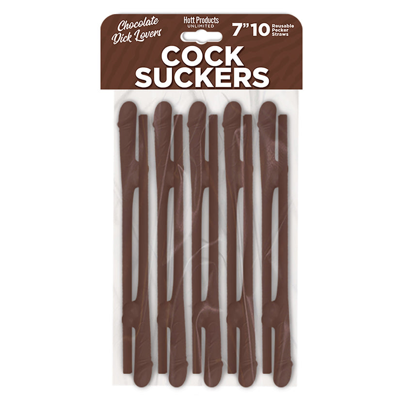 Chocolate Pecker Straws – Naughty Bachelorette Party Drink Accessory