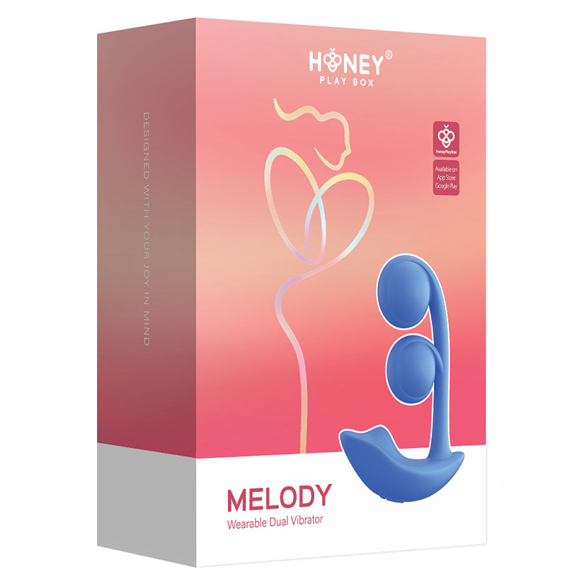 Honey Play Box Melody Pressure Sensing Twin Balls-Blue | Enhance Wellness & Pleasure – Shop Now