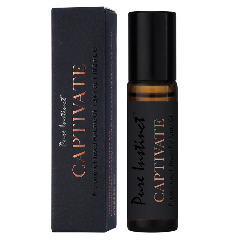 Pure Instinct Men's Collection Pheromone Perfume Oil-Captivate 10.2ml | Enhance Wellness & Pleasure – Shop Now