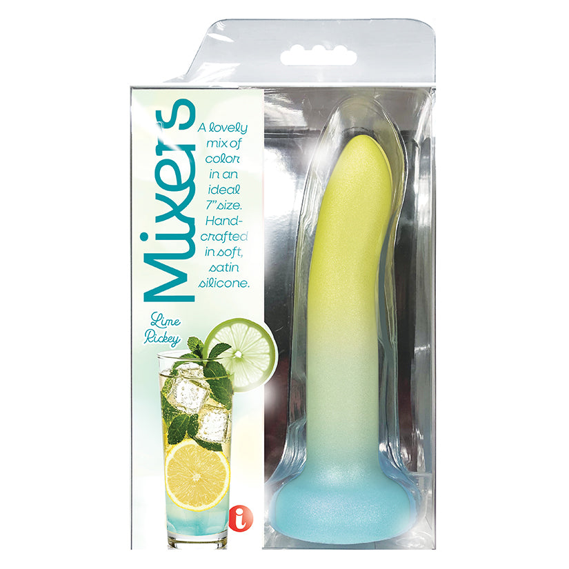 Mixers Lime Rickey flavored dildo, refreshing citrus-themed realistic silicone toy