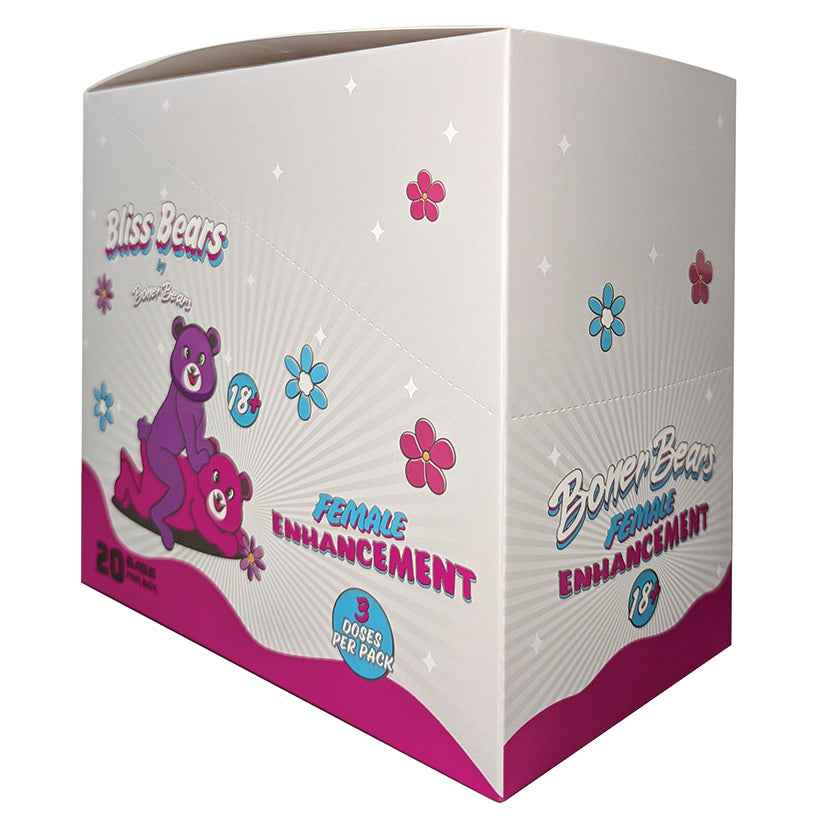 Bliss Bears Single Gummy Display of 20 | Enhance Wellness & Pleasure – Shop Now