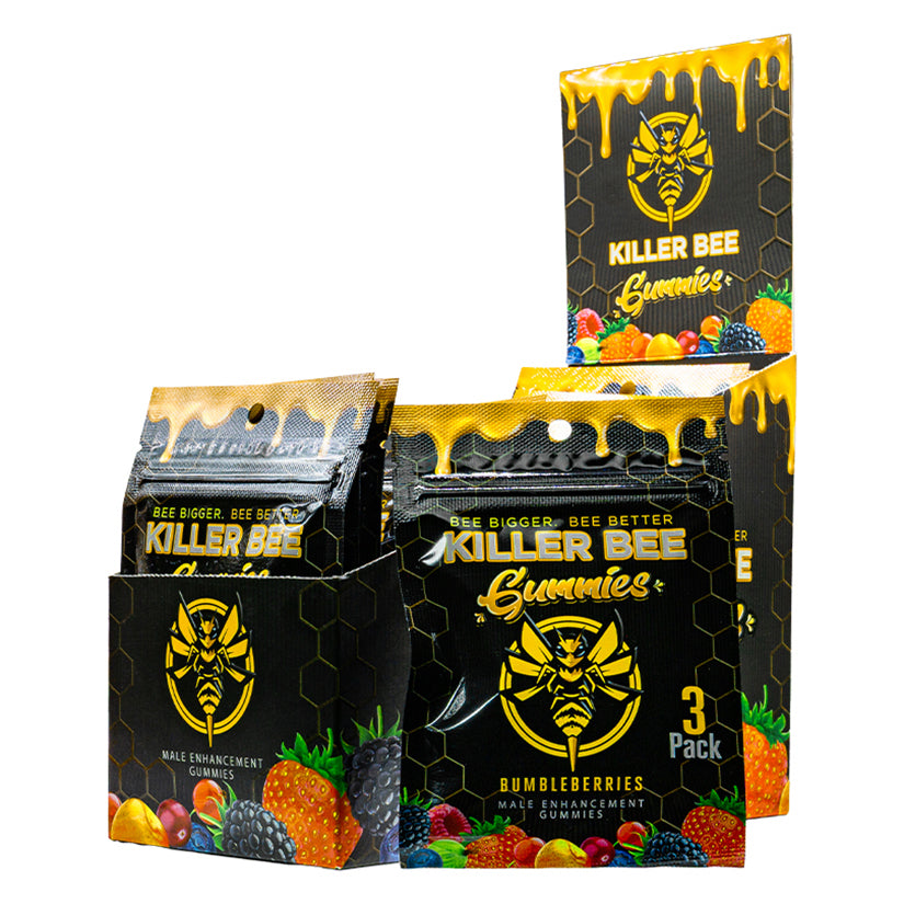 Killer Bee Male Gummies – Natural Male Enhancement Gummies (Display of 24)