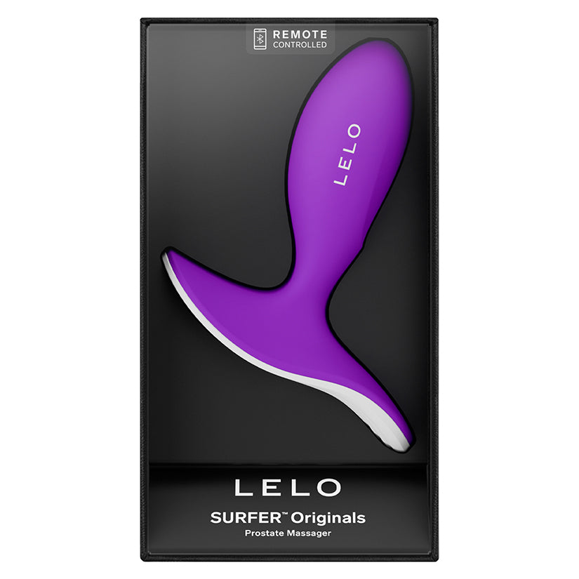 LELO Surfer Purple | Waterproof Silicone Prostate Massager with App Control
