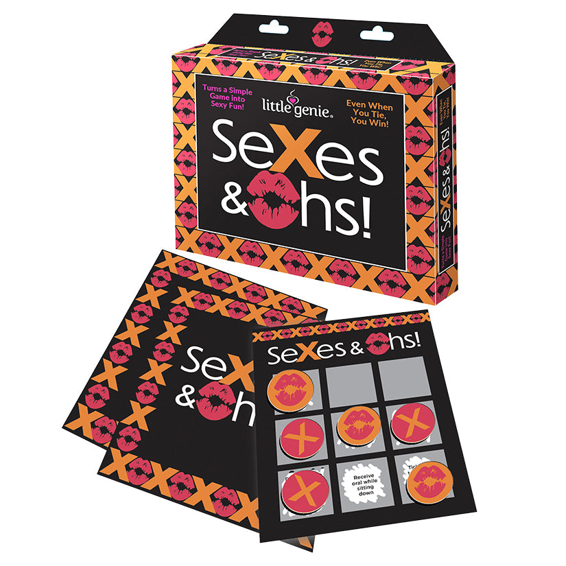 Sexes and Oohs Sexy Tic Tac Toe Scratch Off Game, fun adult couples foreplay game