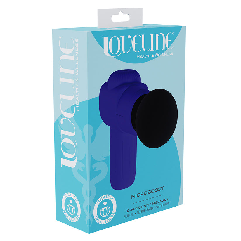 Loveline MicroBoost Massager – Compact Purple Rechargeable Vibrator