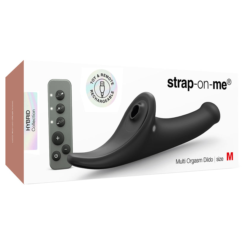 Strap-On-Me Multi Orgasm vibrating dildo black Medium