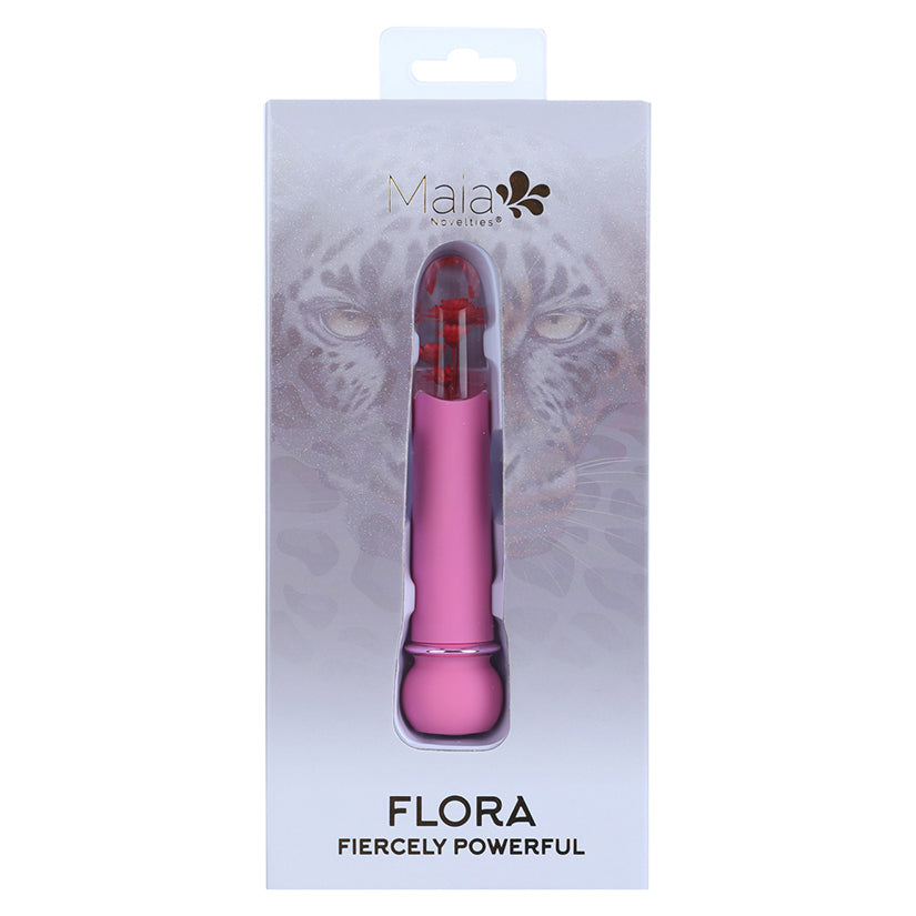 Maia Flora Pink silicone vibrator