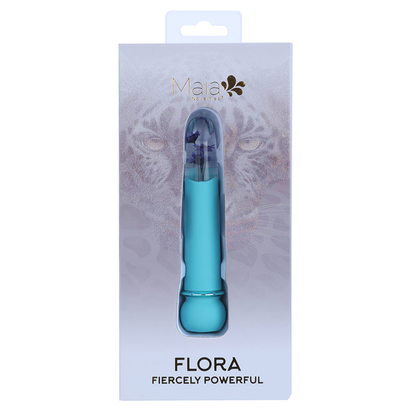 Maia Flora Teal silicone vibrator