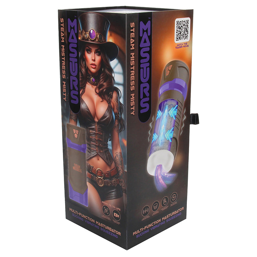 Masturs Misty Steam Mistress Multi Function Masturbator, fantasy themed realistic male pleasure stroker