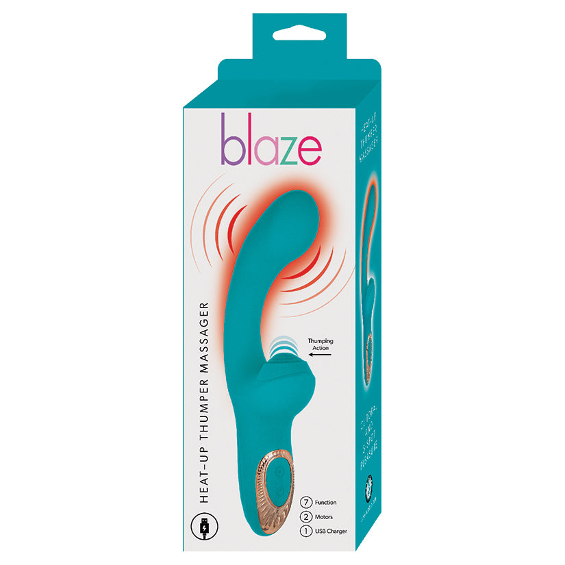 Blaze Heat-Up Thumper Massager-Aqua | Enhance Wellness & Pleasure – Shop Now