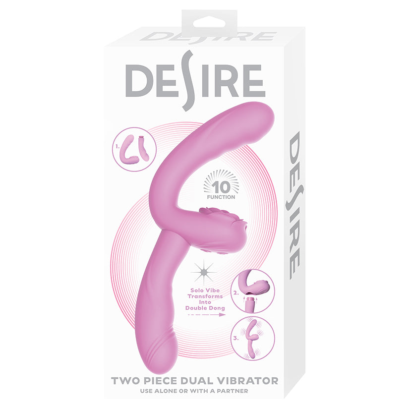 Desire 2-piece dual vibrator Lavender