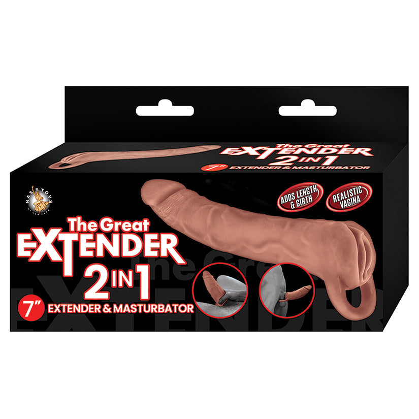 The Great Extender 2-in-1 brown 7 inch hollow sleeve