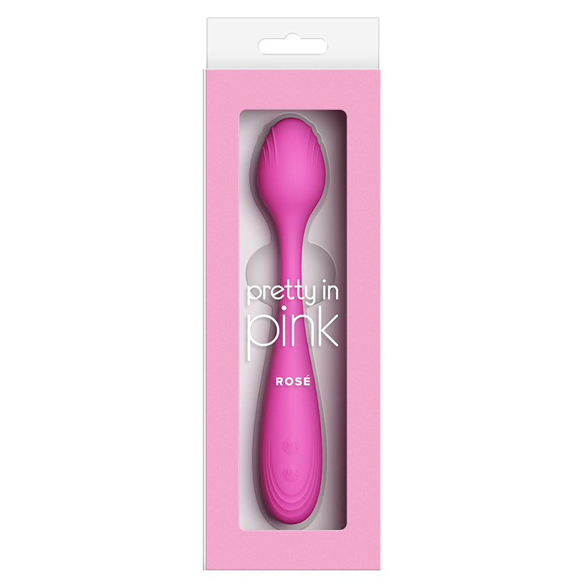 Pretty in Pink Rose elegant pink silicone vibrator