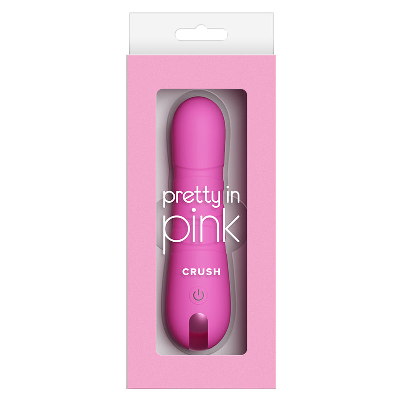 Pretty in Pink Crush curved pink silicone vibrator