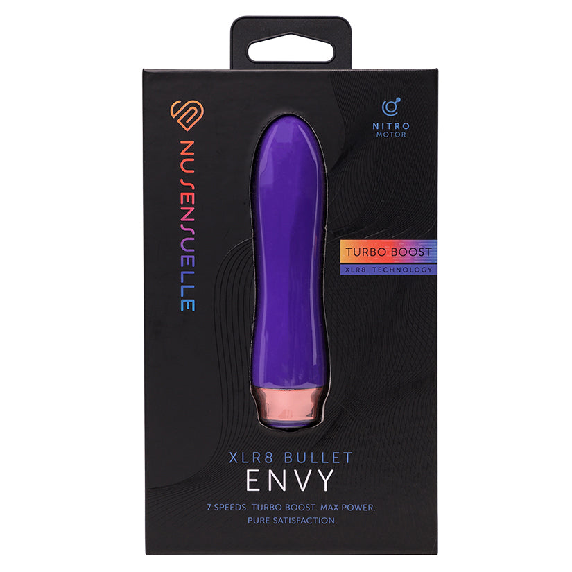 Sensuelle Envy XLR8 Bullet Vibrator in Deep Turquoise, powerful rechargeable mini bullet for clitoral pleasure