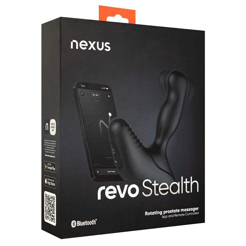 Nexus Revo Stealth app-controlled rotating prostate massager with Bluetooth connectivity