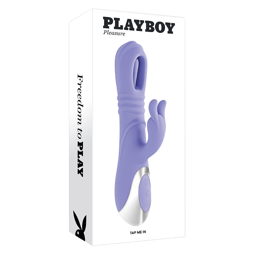 Playboy Tap Me In rabbit style dual stimulation vibrator