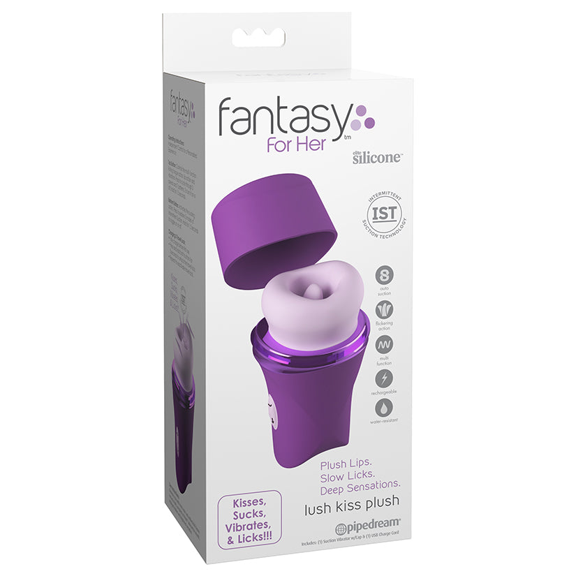 Fantasy For Her Lush Kiss Plush purple suction stimulator