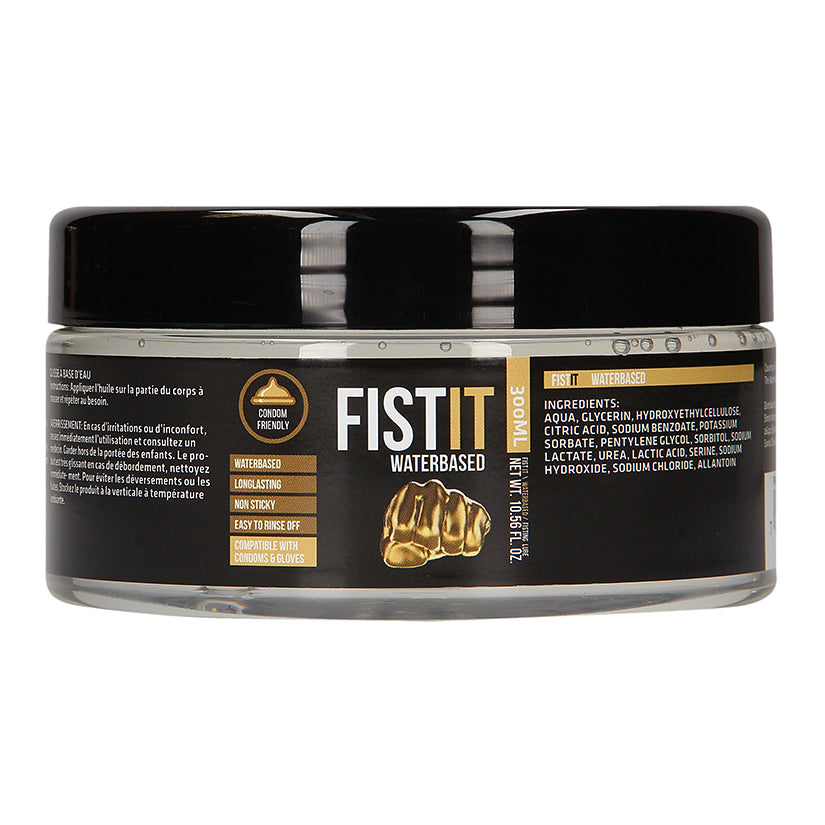 Fist It Water Based Lubricant 10.56oz jar, smooth everyday water based intimate lubricant
