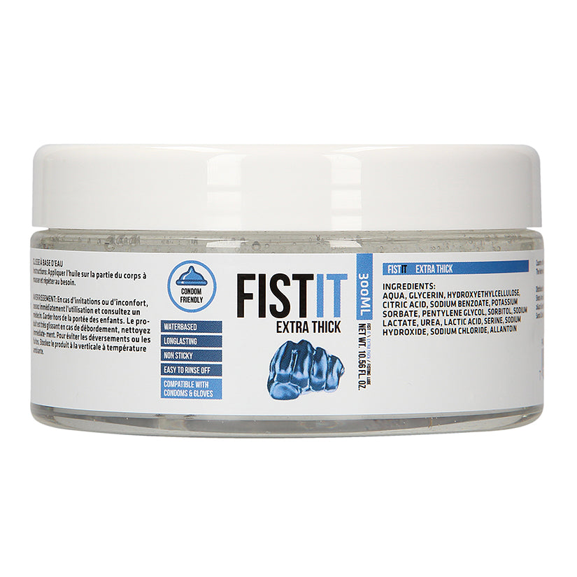 Fist It Extra Thick Water Based Lubricant 10.56oz jar, rich thick cushioning intimate lubricant