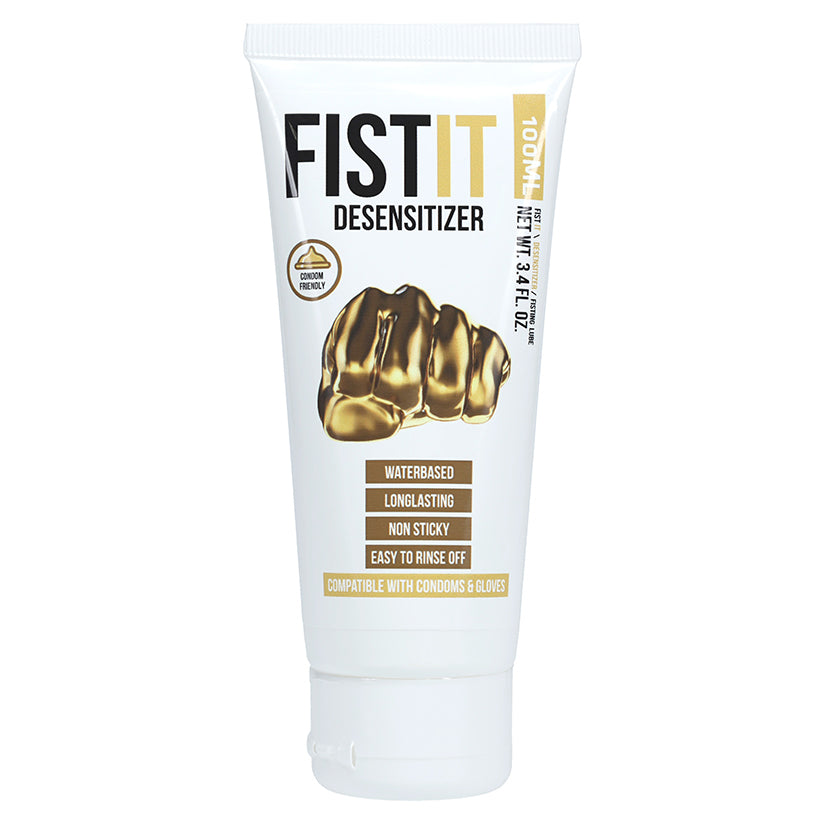 Fist It Desensitizer Water Based Lubricant 3.4oz bottle, gentle numbing formula for anal comfort
