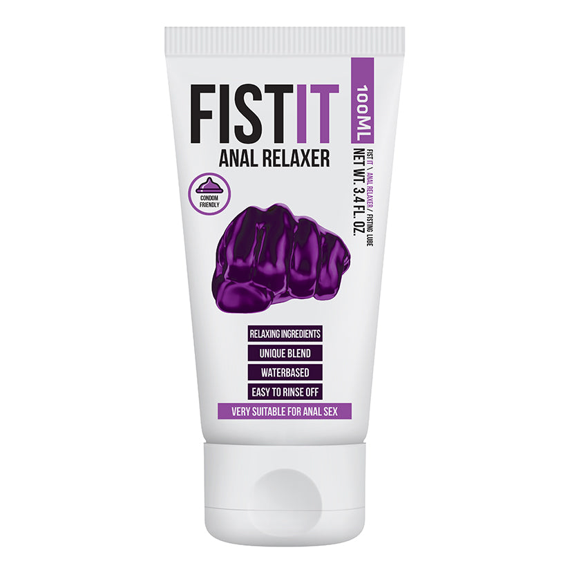 Fist It Anal Relaxer Water Based Lubricant 3.4oz bottle, gentle relaxing formula for comfortable anal play