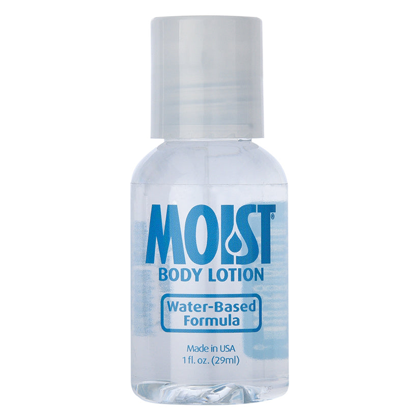 MOIST water based body lotion lube formula 1oz 29ml travel size bottle