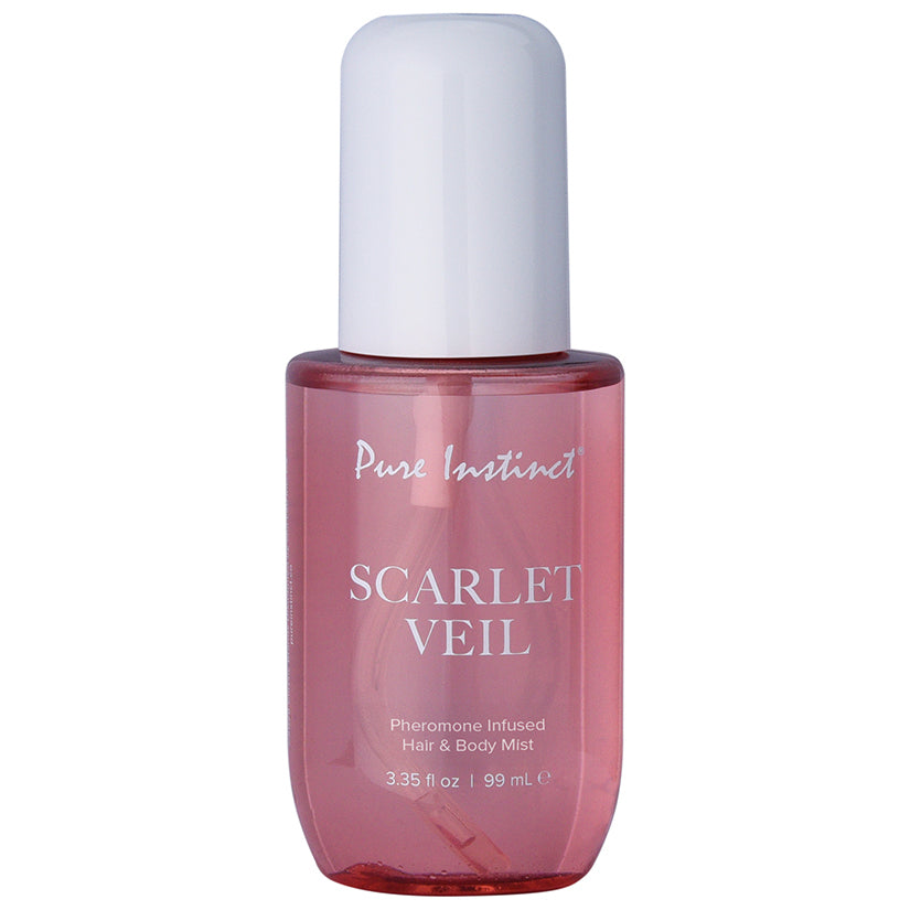Pure Instinct Scarlet Veil pheromone hair and body mist bottle 3.35oz