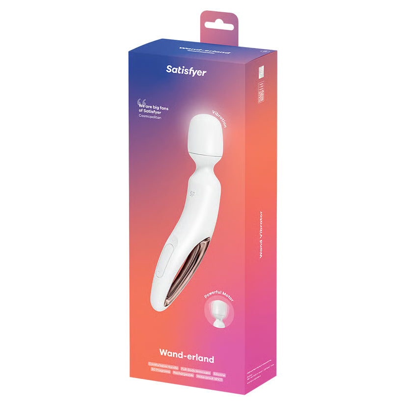 Satisfyer Wand erland white rose gold wand vibrator