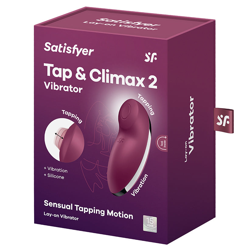 Satisfyer Tap and Climax 2-Red | Enhance Wellness & Pleasure – Shop Now