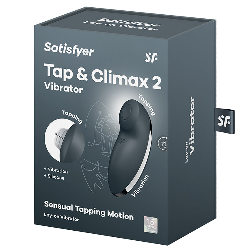 Satisfyer Tap and Climax 2-Grey | Enhance Wellness & Pleasure – Shop Now