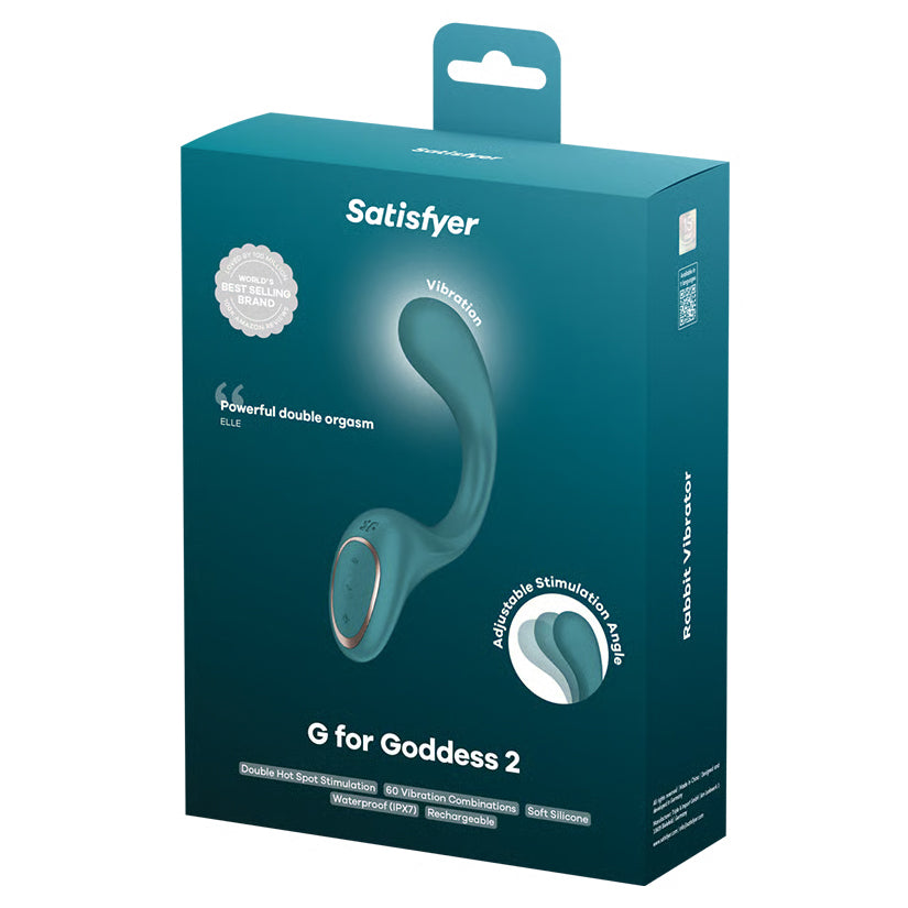Satisfyer G For Goddess 2 Bottle Green dual stimulation vibrator