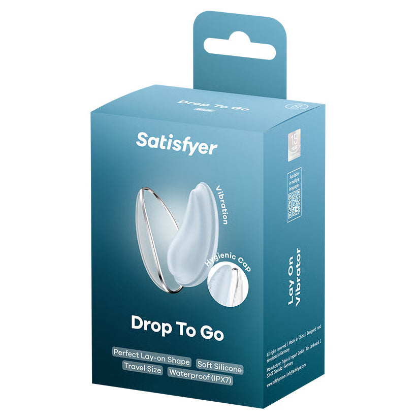 Satisfyer Drop To Go Blue compact clitoral stimulator
