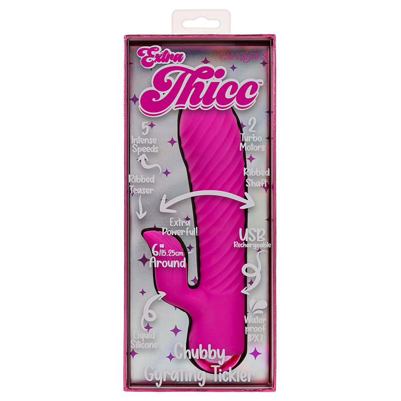 Extra Thicc Chubby gyrating tickler rotating rabbit vibrator